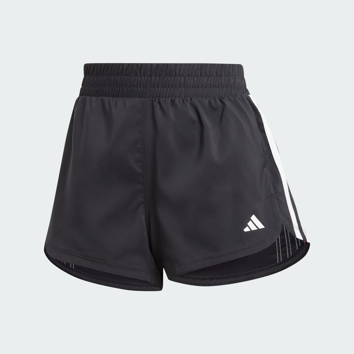 Adidas Pacer Training 3-Stripes Woven Mid-Rise Shorts. 5