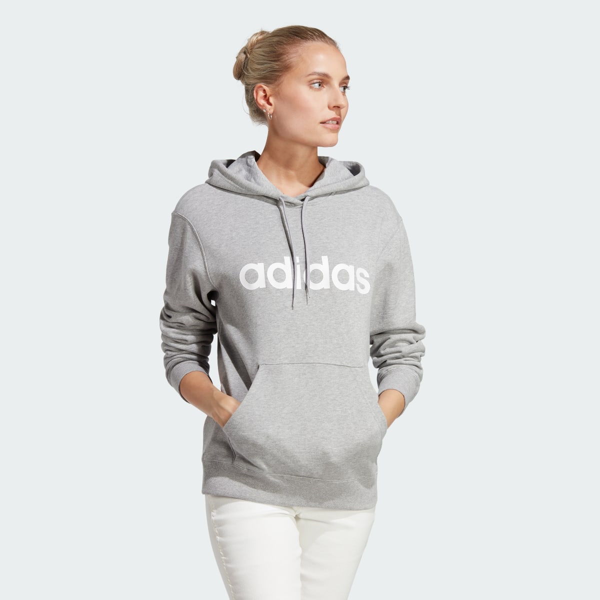 Adidas Essentials Linear Hoodie. 4