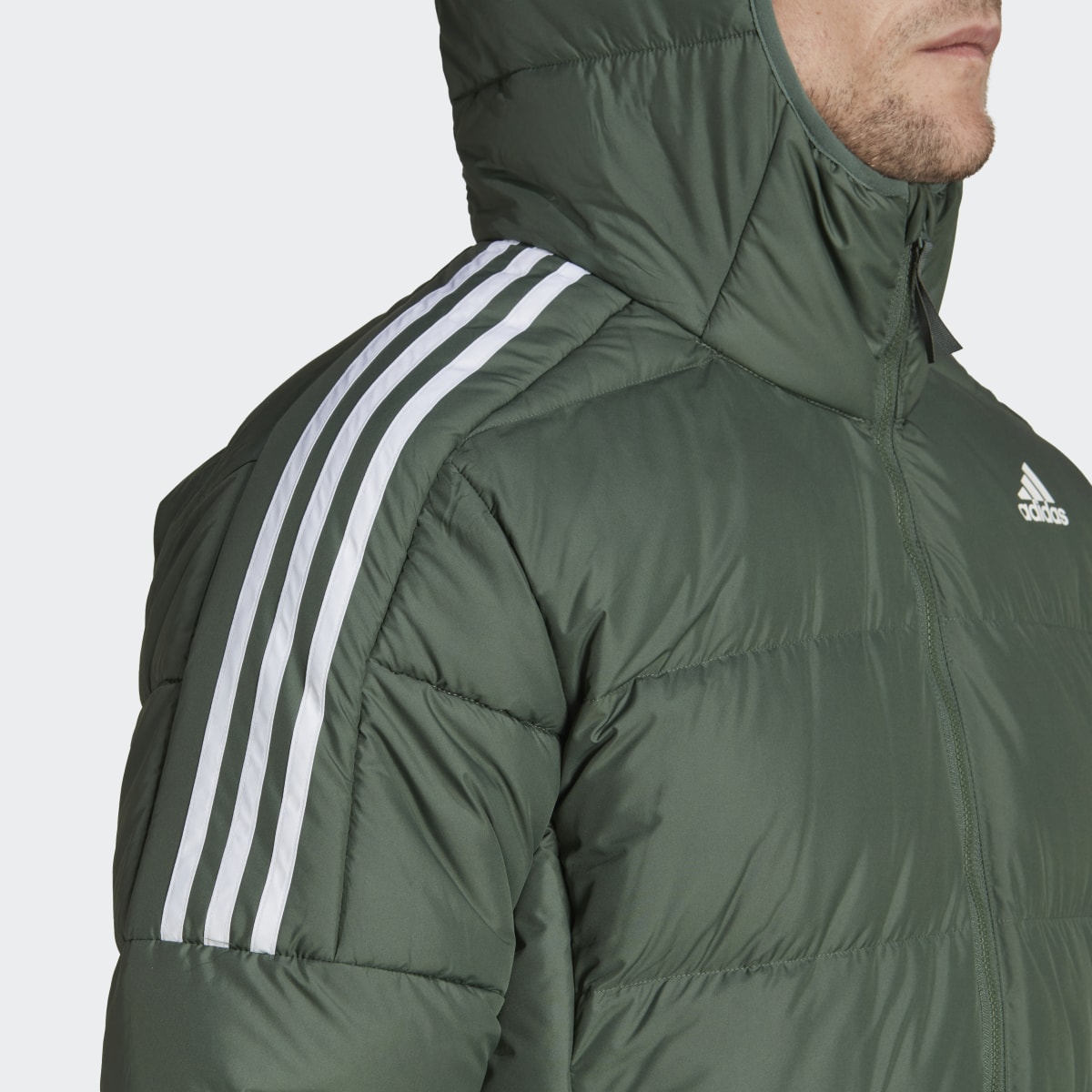 Adidas Essentials Midweight Down Hooded Jacket. 8