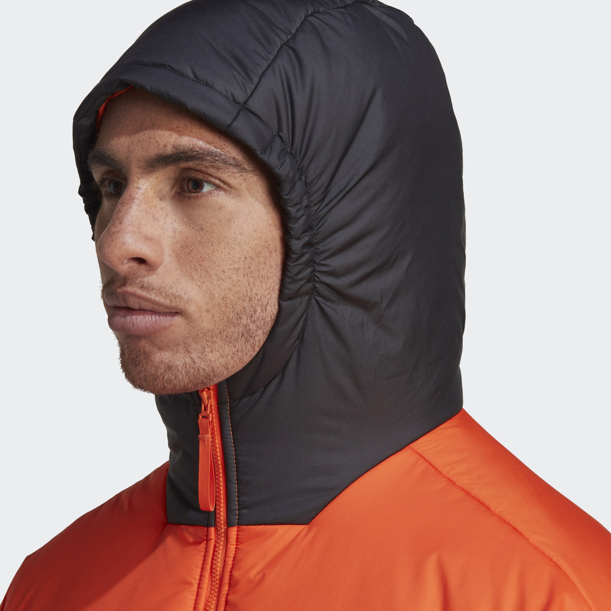 Adidas BSC 3-Stripes Puffy Hooded Jacket. 6