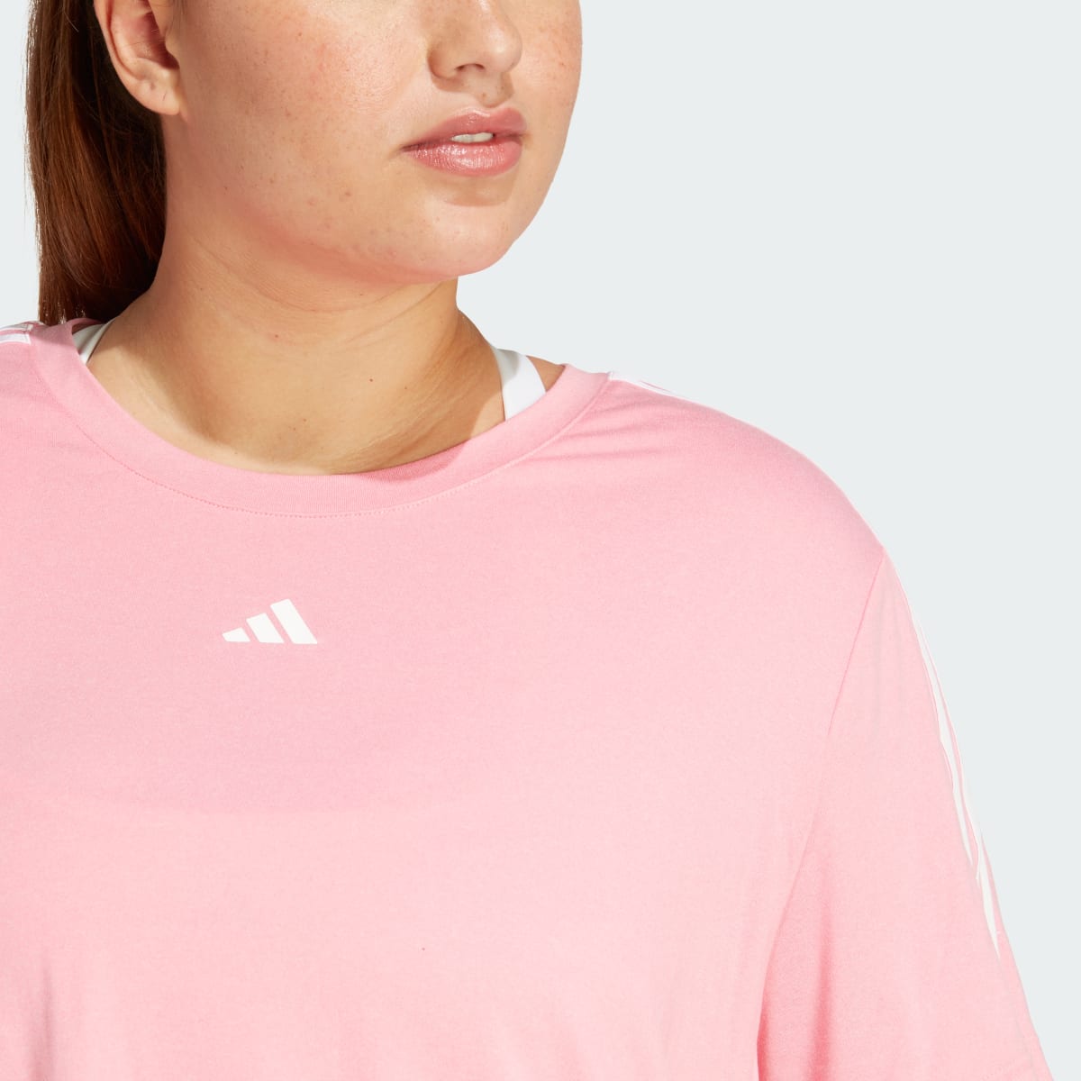 Adidas T-shirt 3-Stripes AEROREADY Train Essentials (Plus Size). 6