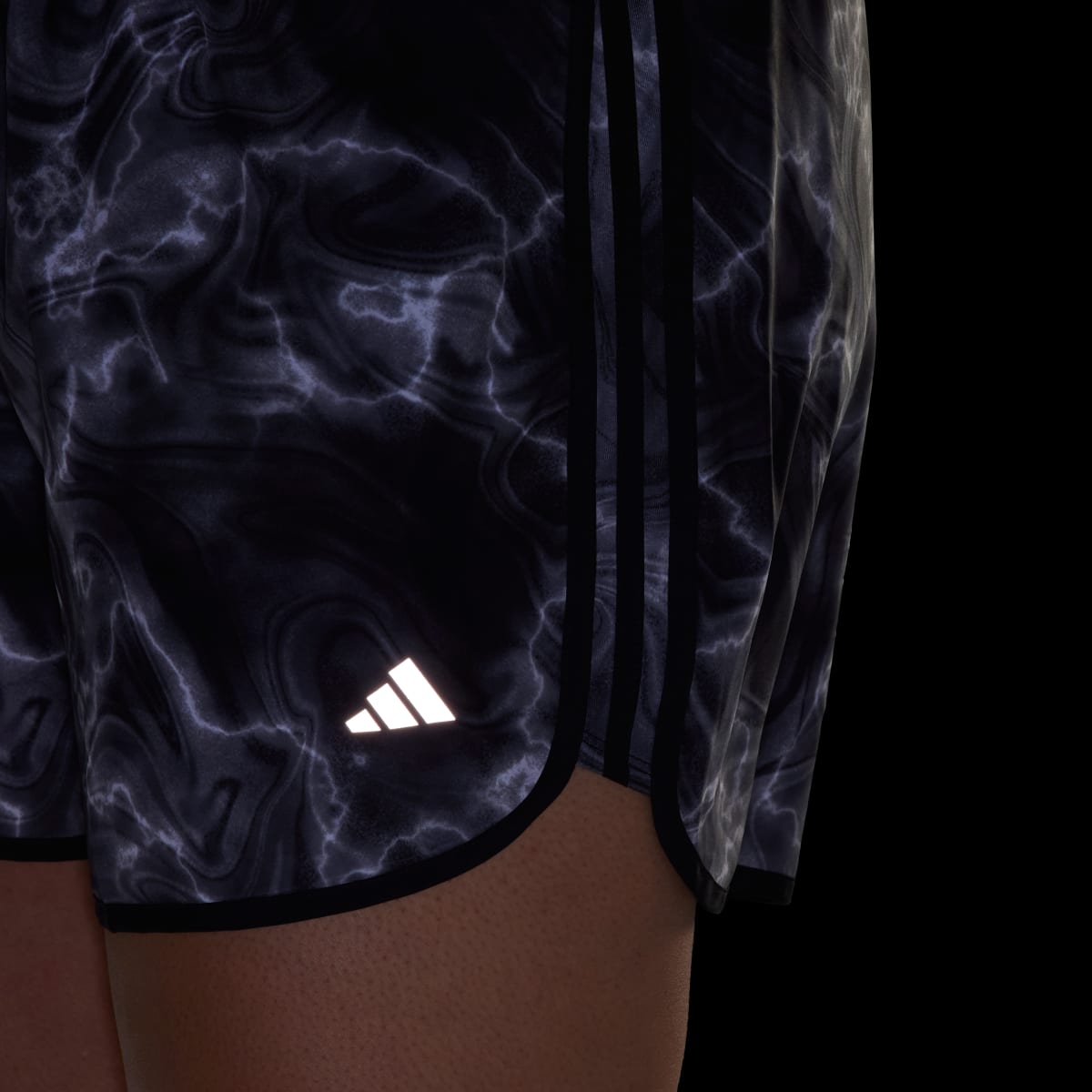 Adidas Marathon 20 Allover Print Shorts (Plus Size). 6