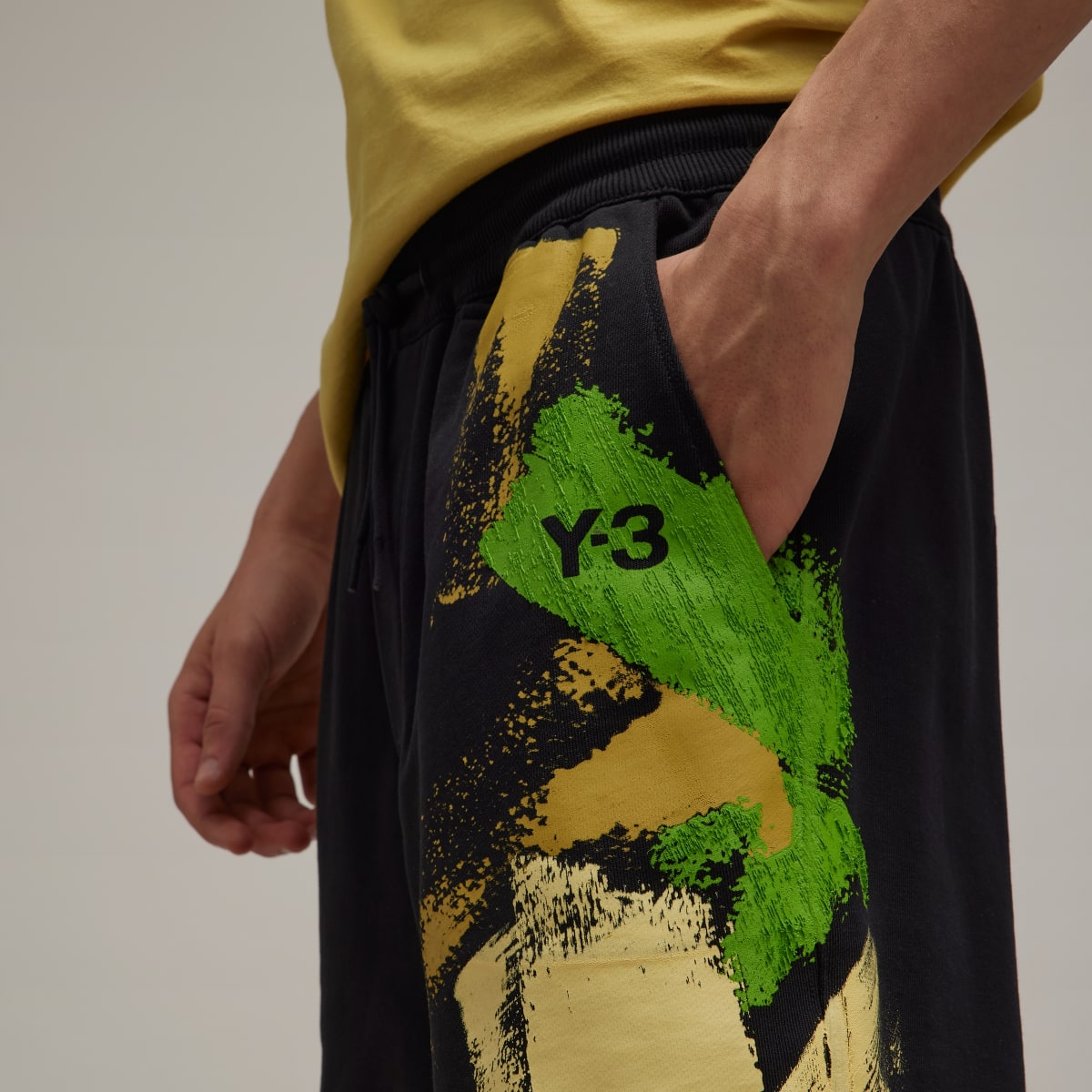 Adidas Y-3 Placed Graphic Shorts. 7