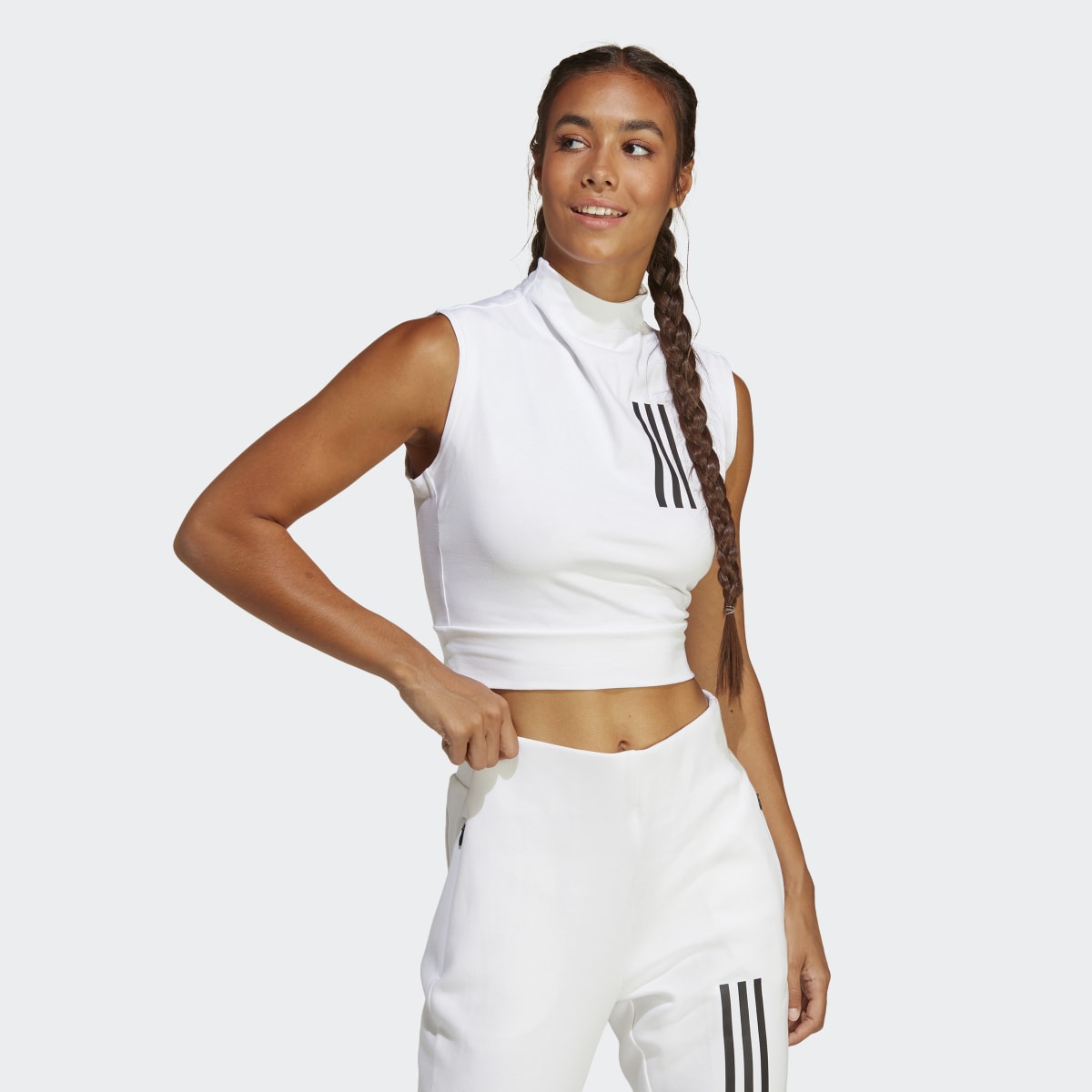Adidas Mission Victory Sleeveless Crop-Top. 4