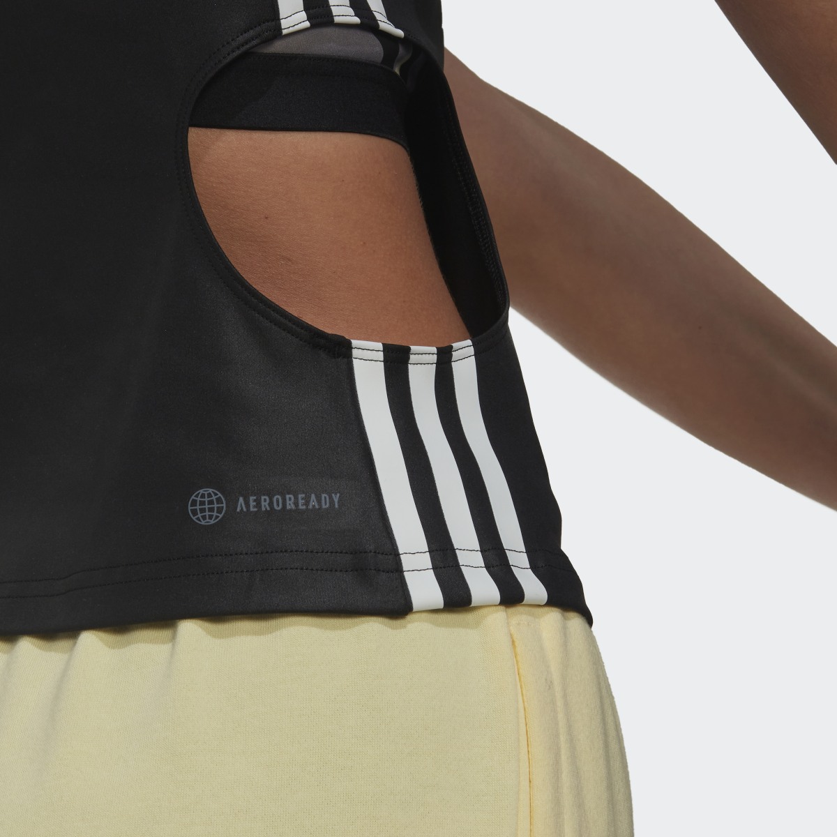 Adidas Hyperglam Fitted Tank Top With Cutout Detail. 7
