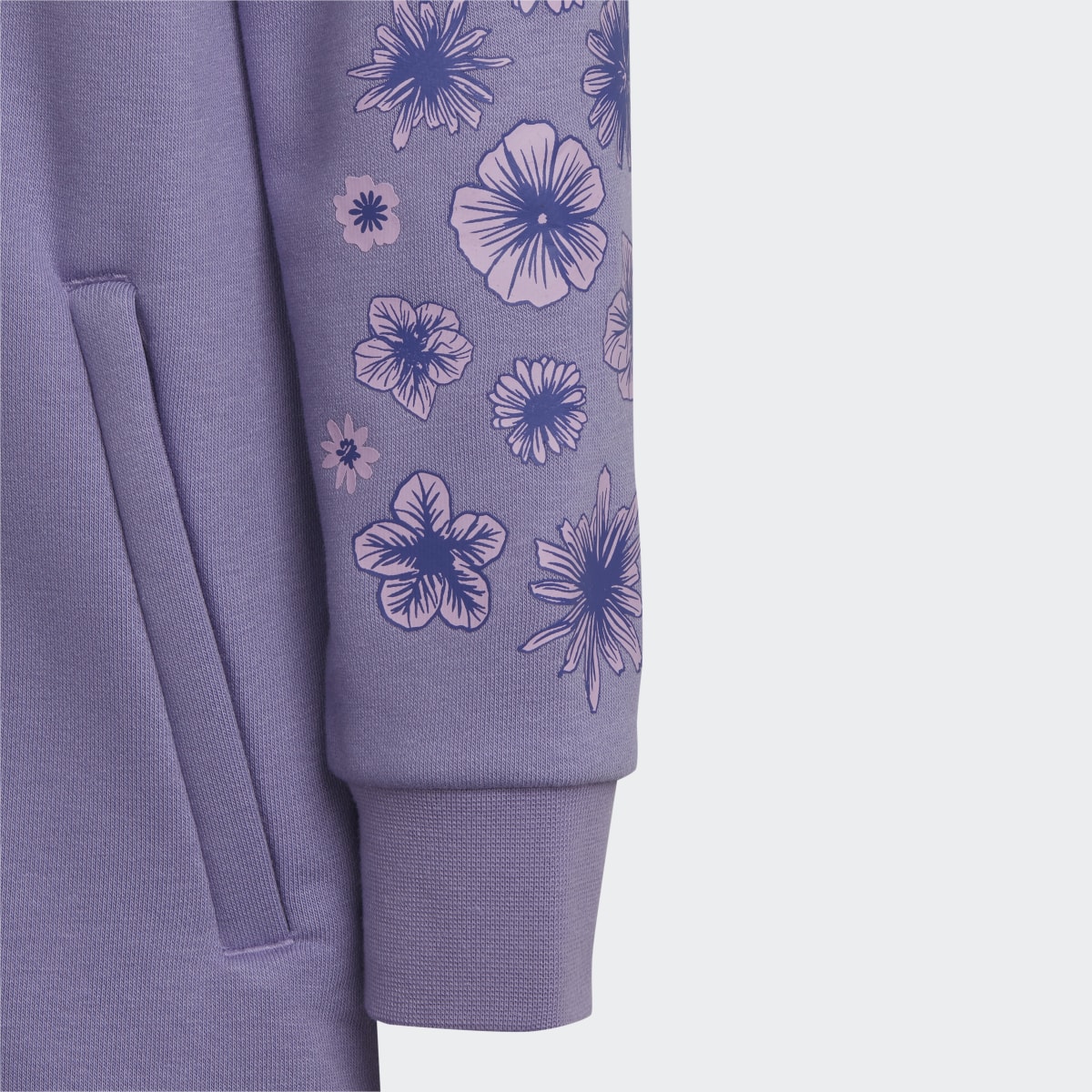 Adidas Conjunto chaqueta con capucha y mallas Floral Elongated. 9