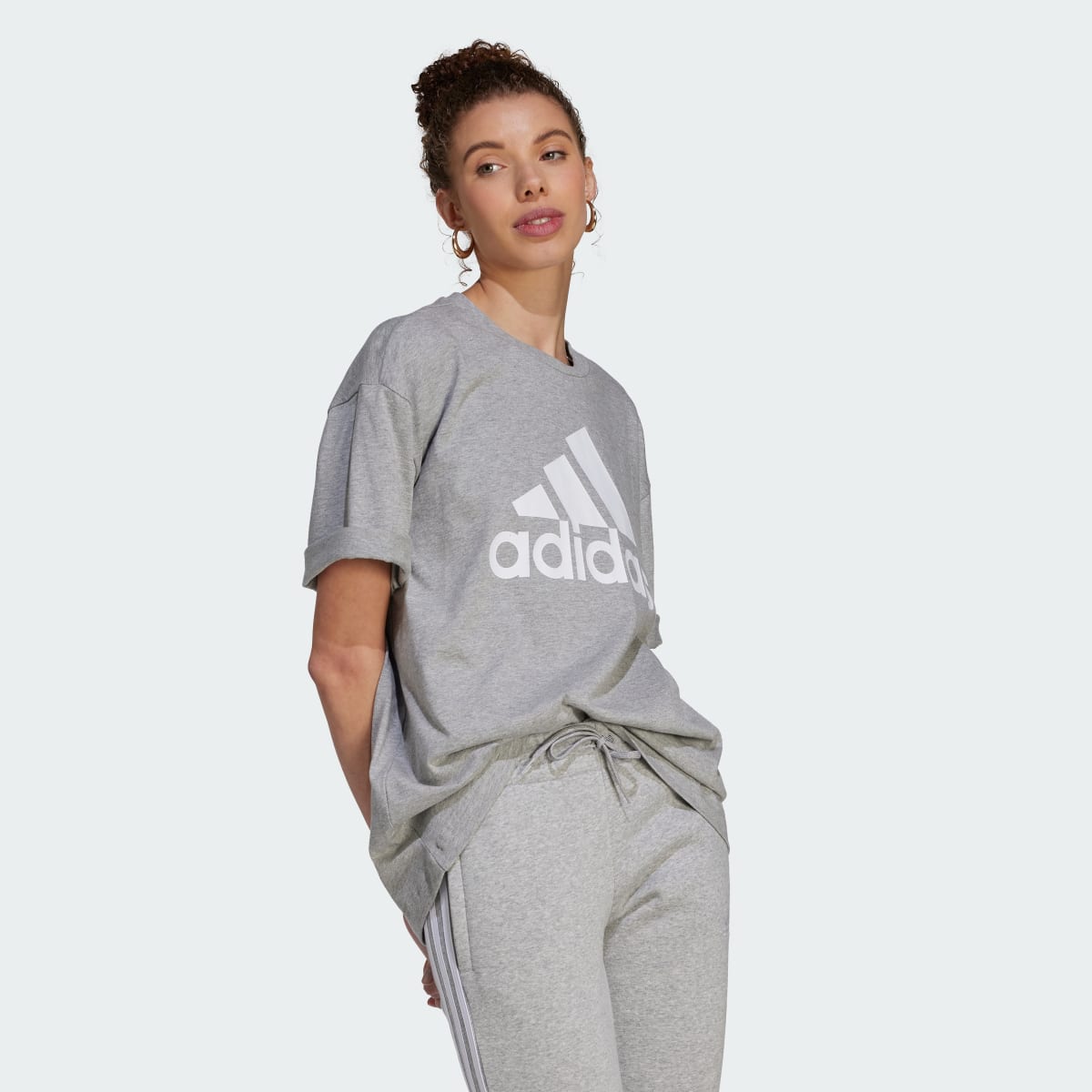 Adidas Essentials Big Logo Boyfriend Tee. 4