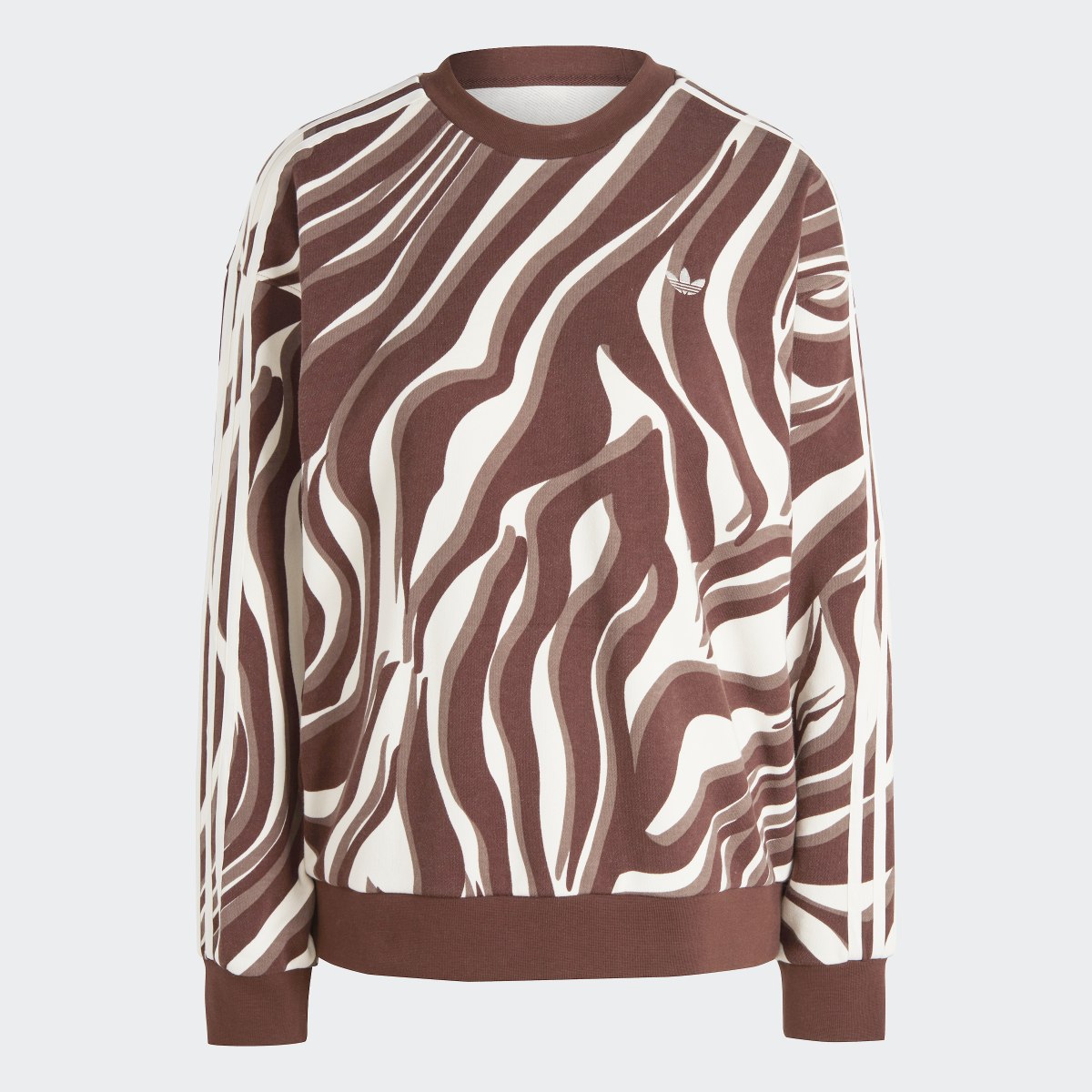 Adidas Abstract Allover Animal Print Sweatshirt. 5