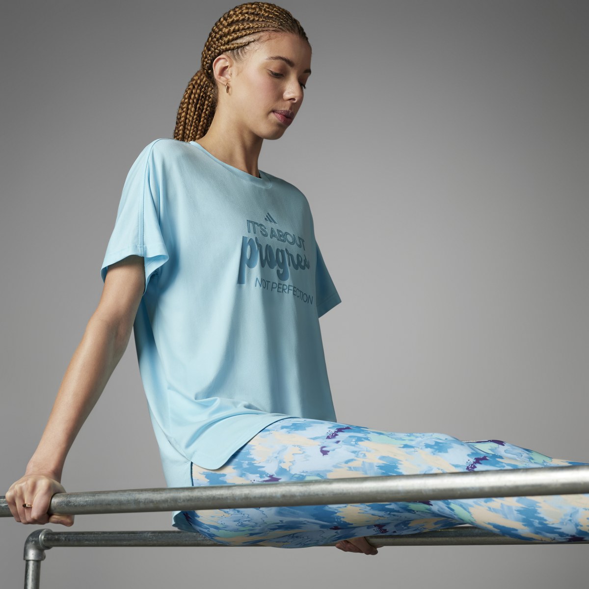 Adidas Lift Your Mind Loose Graphic Tee. 7