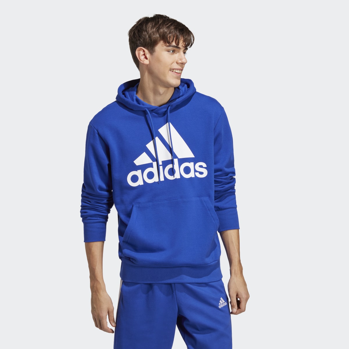 Adidas Essentials French Terry Big Logo Kapüşonlu Üst. 4