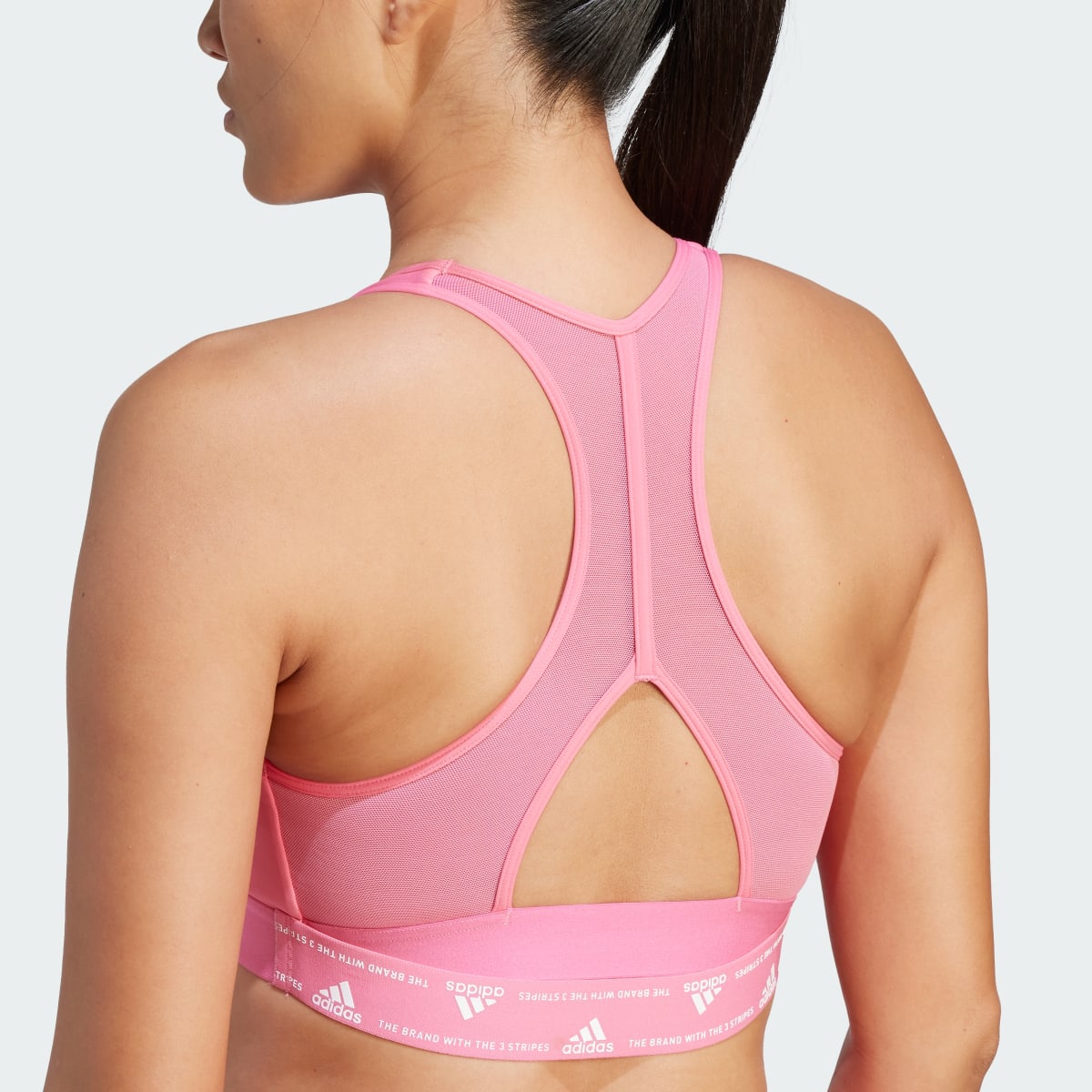 Adidas Powerreact Training Medium-Support 3-Stripes Bra. 8