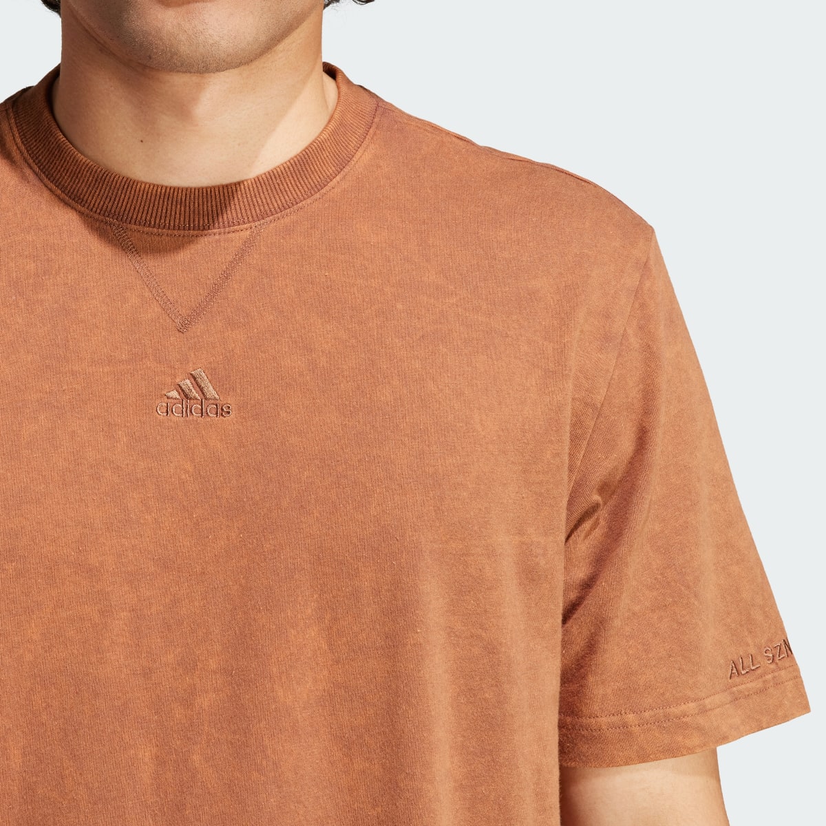 Adidas ALL SZN Garment-Wash Tee. 5