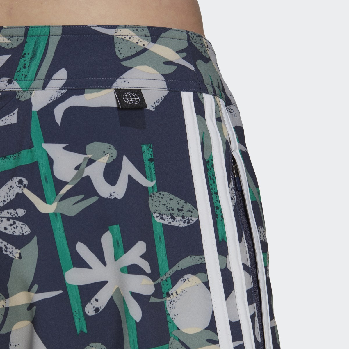 Adidas Seasonal Floral Beach Tech Shorts. 5