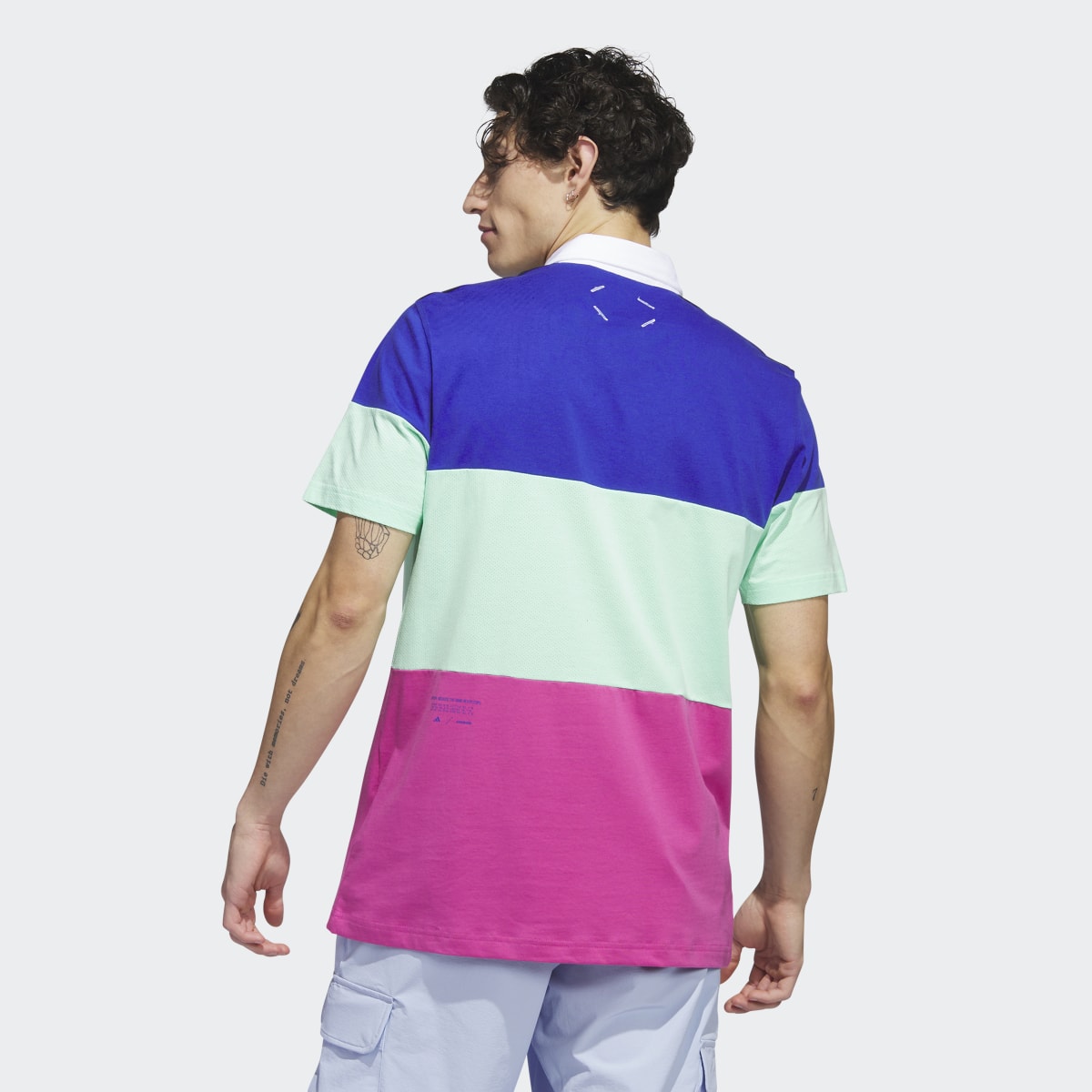 Adidas Adicross Block Golf Polo Shirt. 4