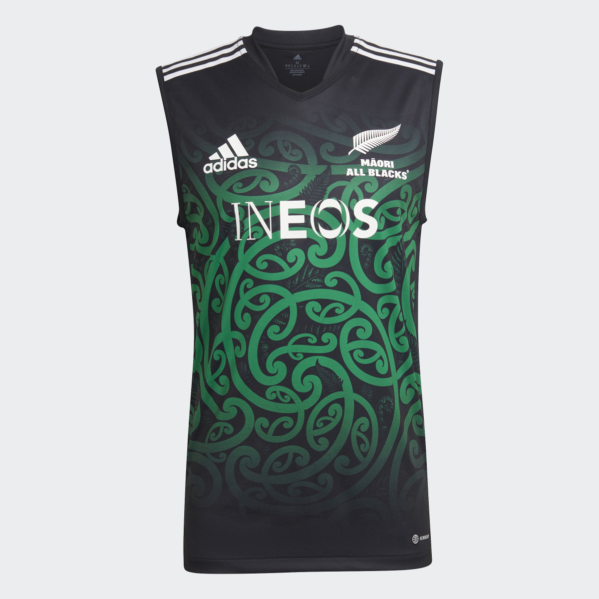 Adidas Maori All Blacks Rugby Performance Singlet. 6