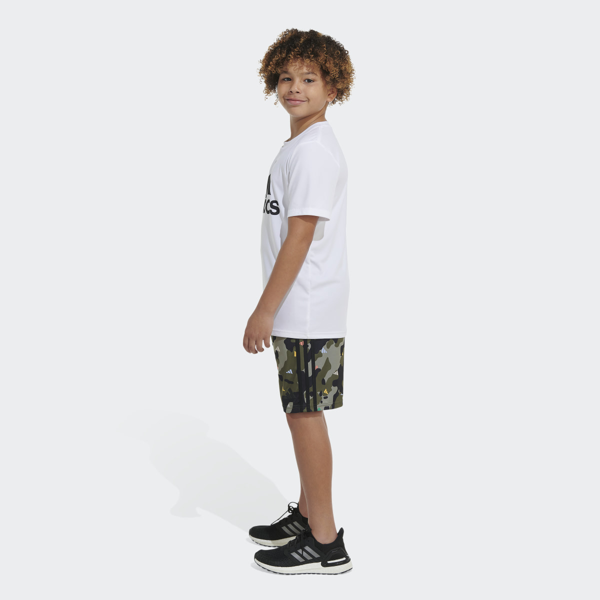 Adidas AEROREADY® Elastic Waistband Camo Shorts. 6
