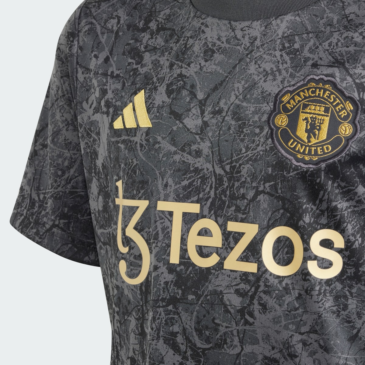 Adidas Camisola de Aquecimento Stone Roses do Manchester United – Criança. 5