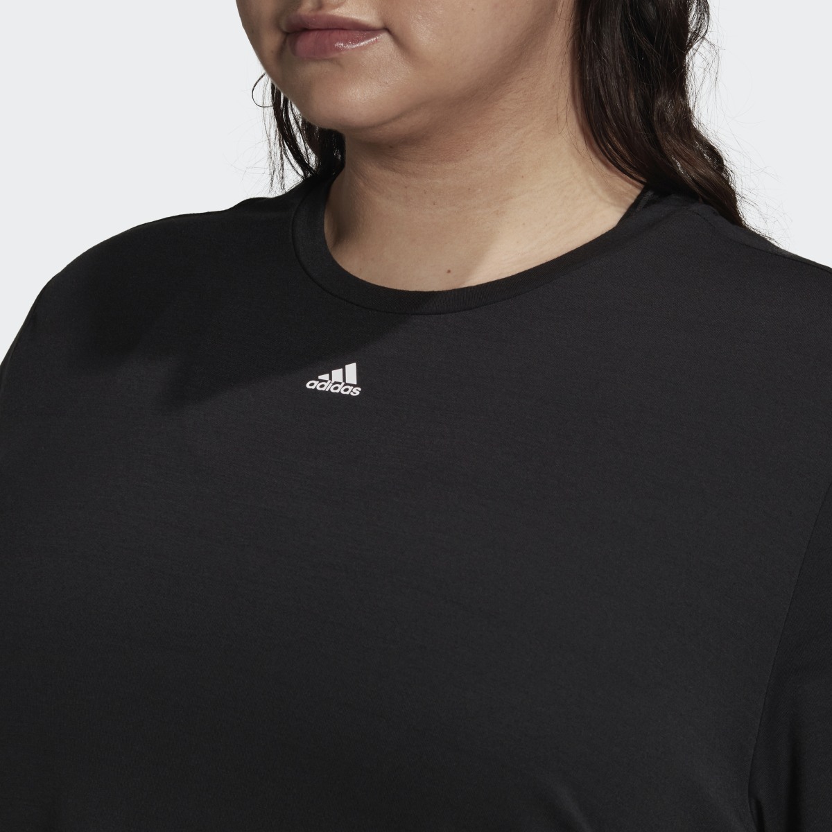 Adidas Train Icons 3-Stripes T-Shirt (Plus Size). 6