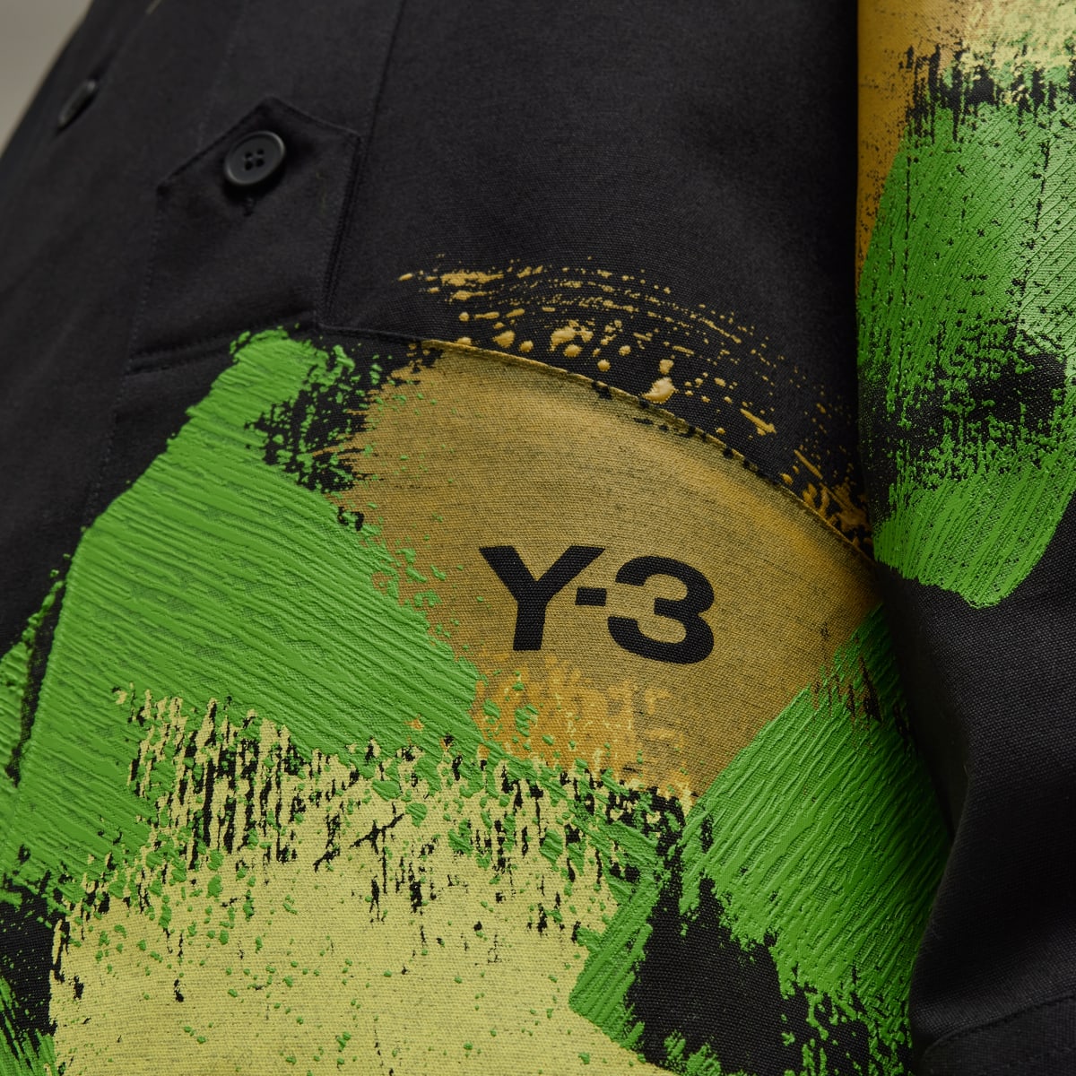 Adidas Y-3 Graphic Long Sleeve Workwear Shirt. 6