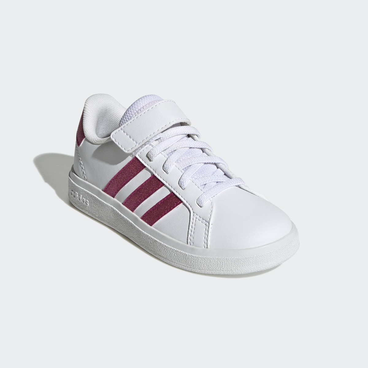 Adidas Grand Court Court Elastic Lace and Top Strap Shoes. 5