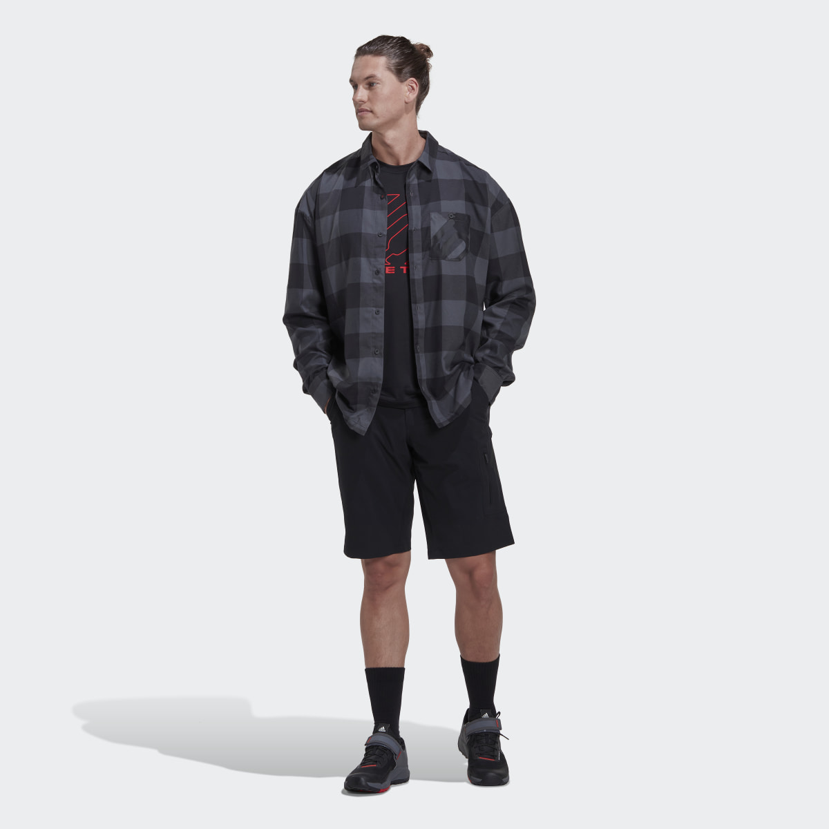 Adidas Camicia Five Ten Brand of the Brave Flannel (Neutral). 5