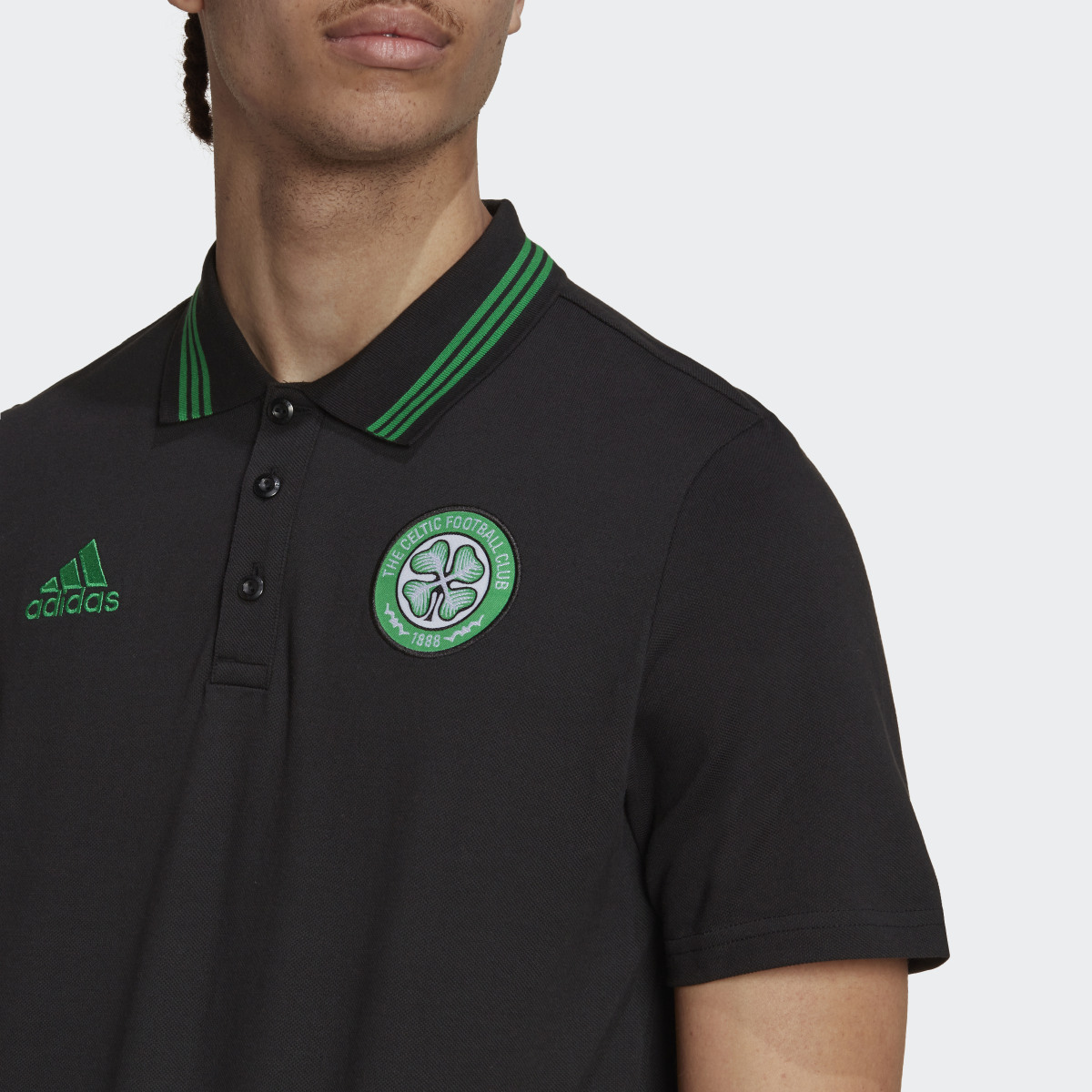 Adidas Celtic FC DNA Polo Shirt. 6