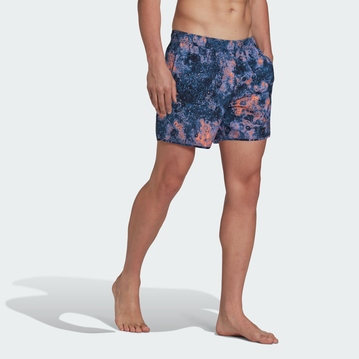 Adidas Short Length Melting Salt Reversible CLX Swim Shorts. 4
