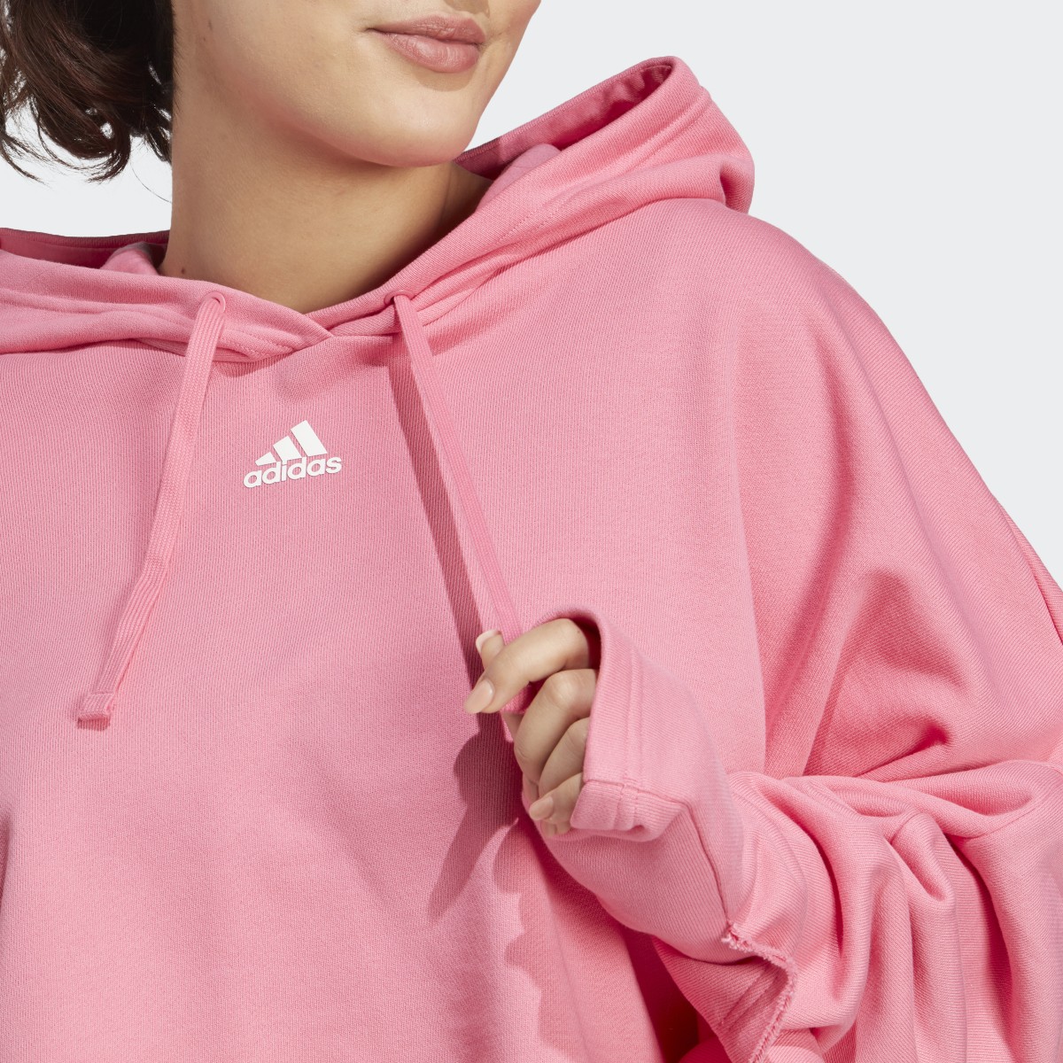 Adidas Collective Power Cropped Hoodie (Plus Size). 6