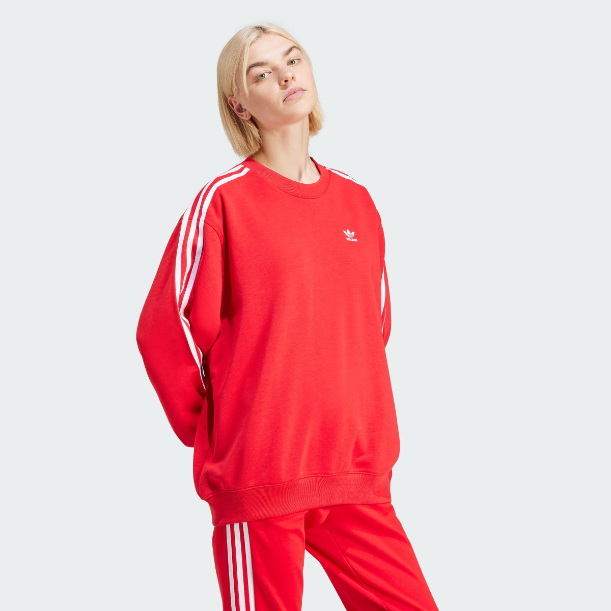 Adidas Bluza 3-Stripes Oversized Crew. 4