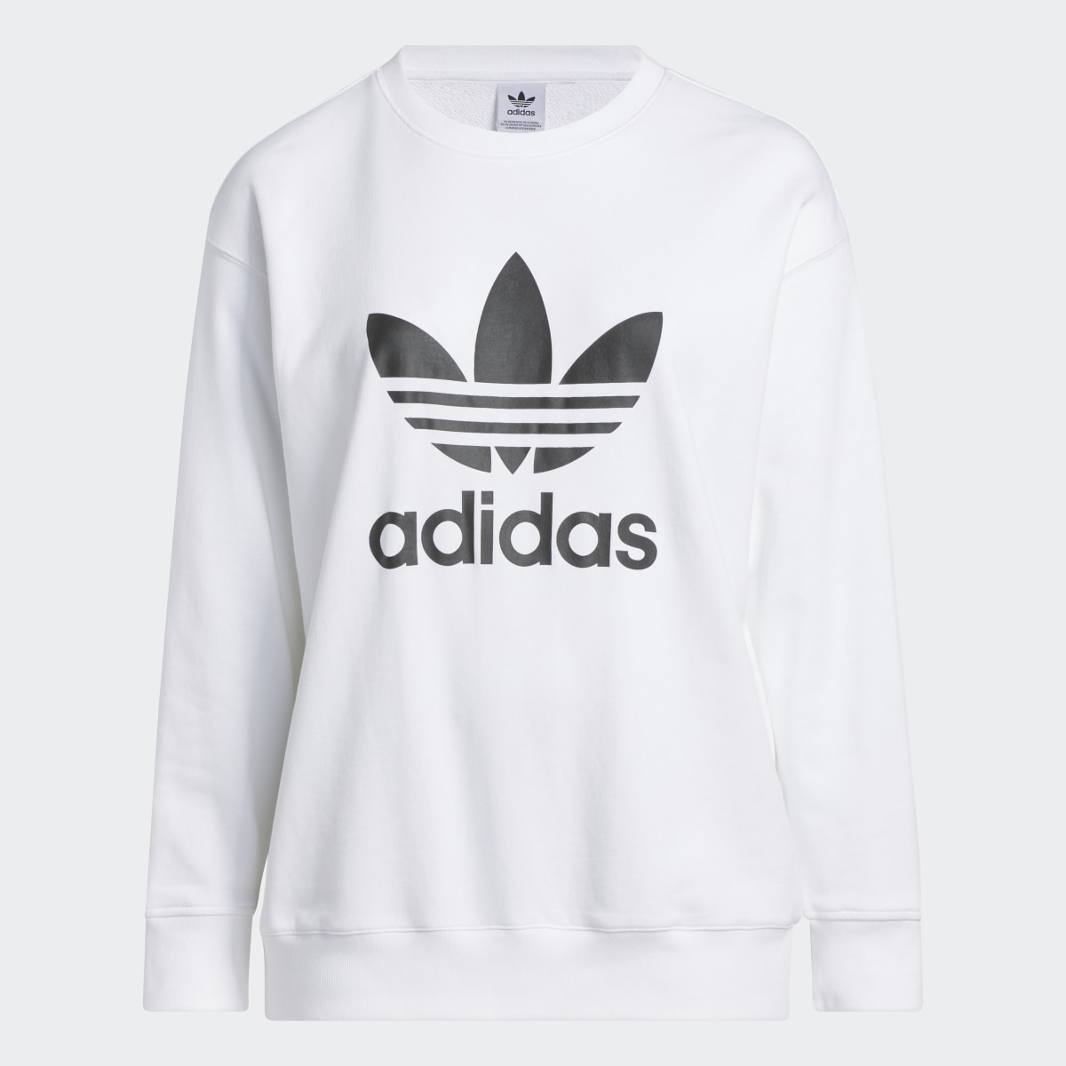 Adidas Adicolor Trefoil Crew Sweatshirt (Plus Size). 5