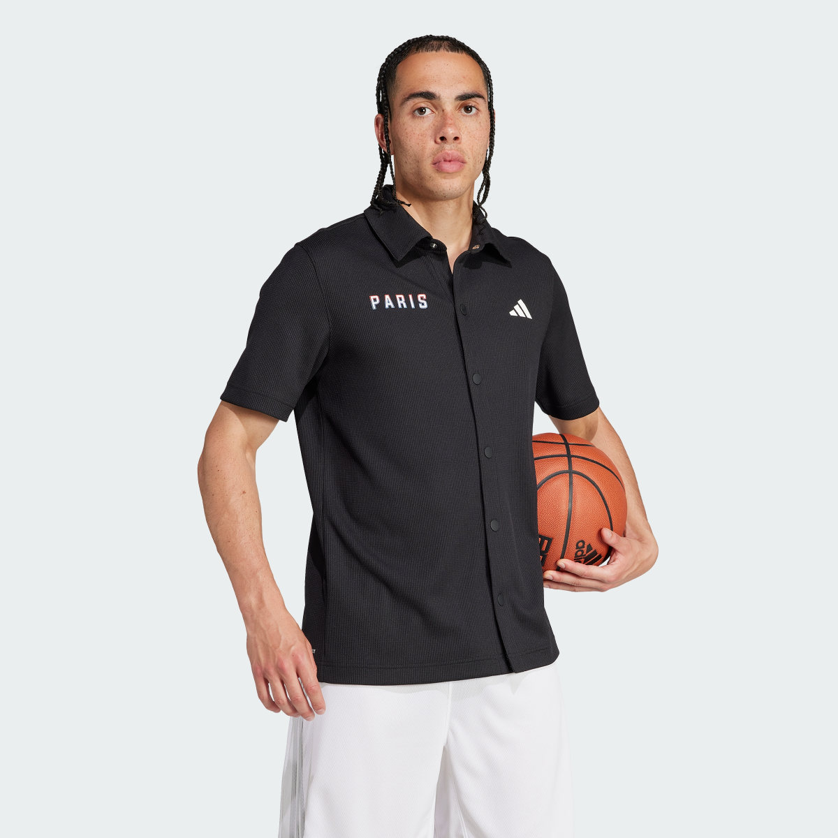 Adidas Paris Basketball Warm-Up Shooter AEROREADY Shirt. 4