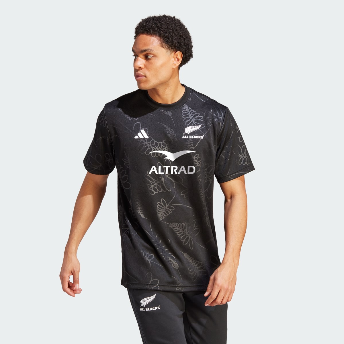 Adidas T-shirt de rugby supporters All Blacks. 4