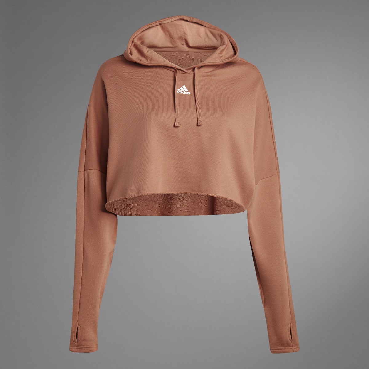 Adidas Collective Power Cropped Hoodie (Plus Size). 10