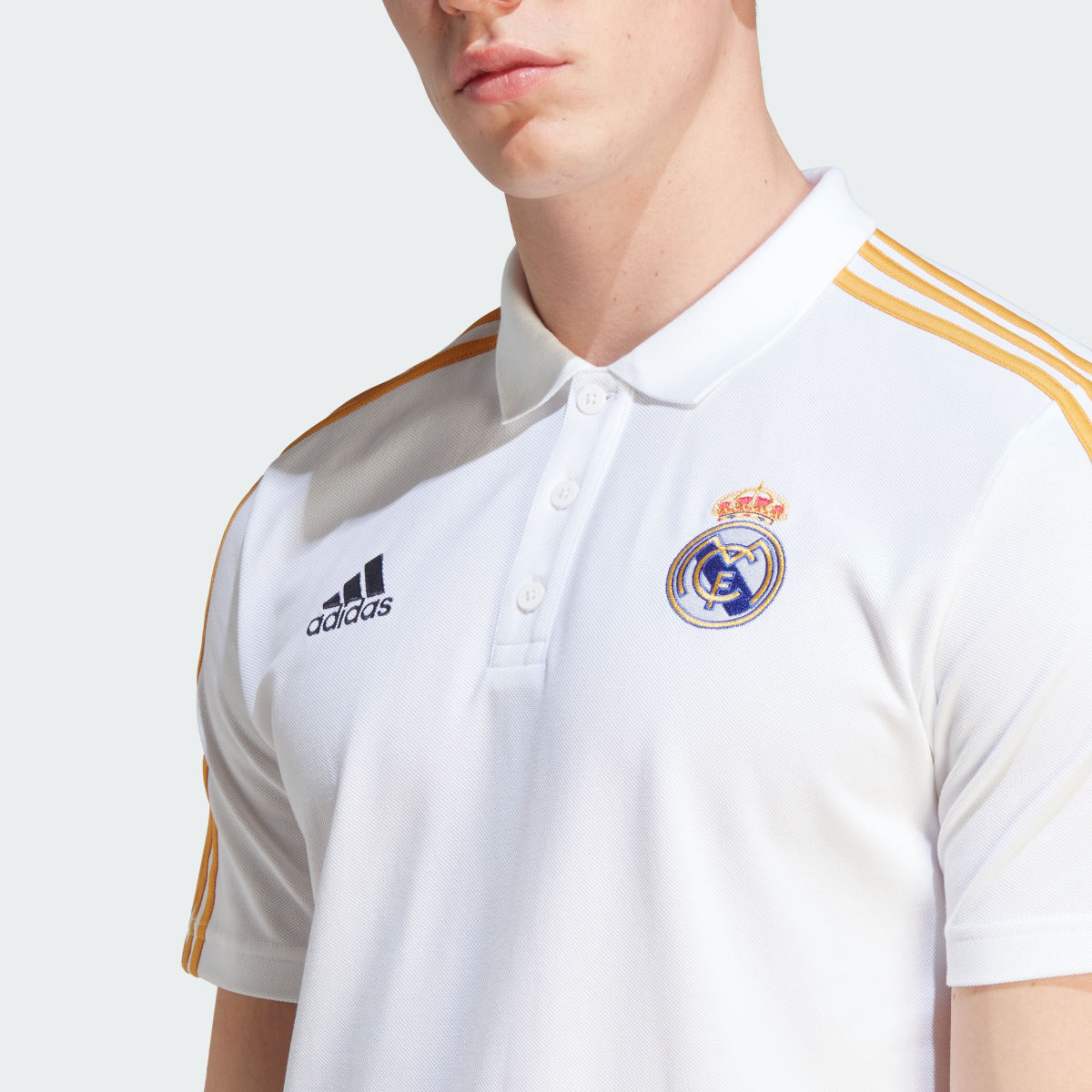 Adidas Playera Polo Real Madrid 3 Franjas. 6