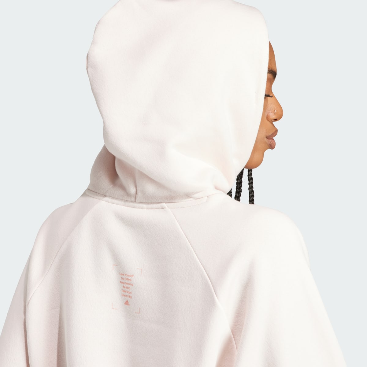 Adidas The Safe Place Crop Hoodie. 6