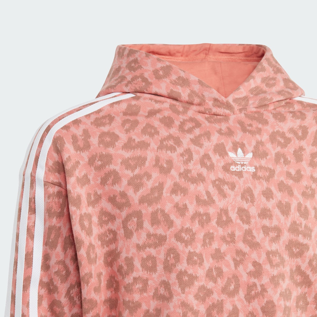 Adidas Animal Allover Print Crop Hoodie. 5