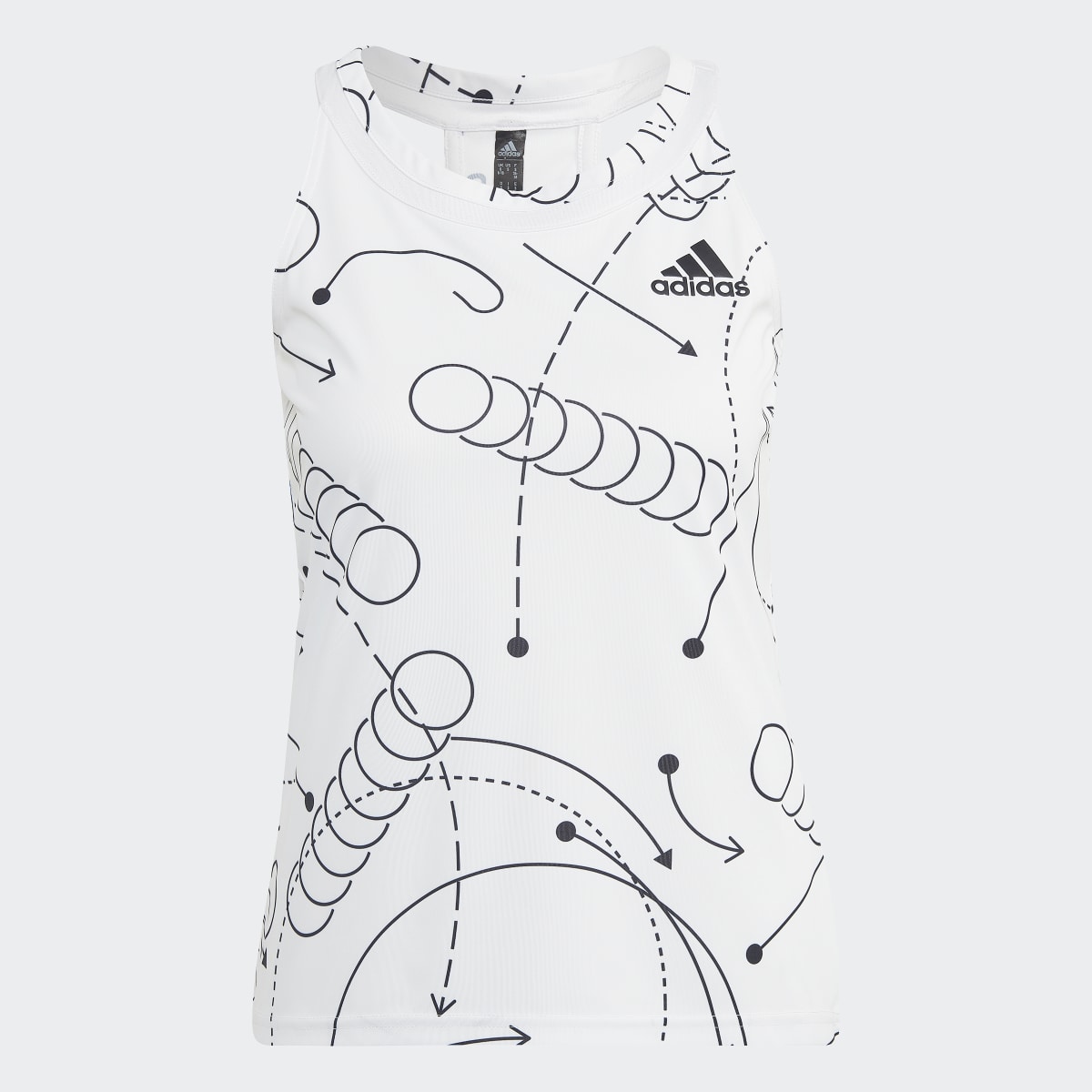 Adidas Camiseta sin mangas Club Tennis Graphic. 6