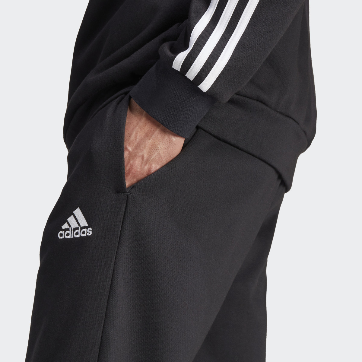 Adidas Basic 3-Stripes Fleece Track Suit. 9