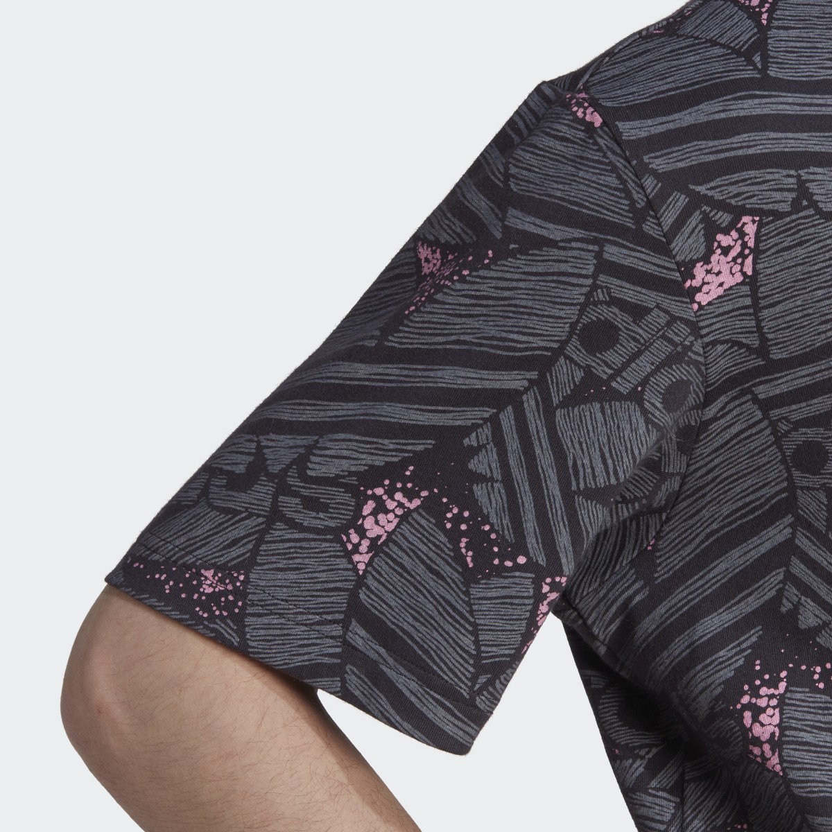 Adidas Rekive Trefoil Allover Print T-Shirt. 8