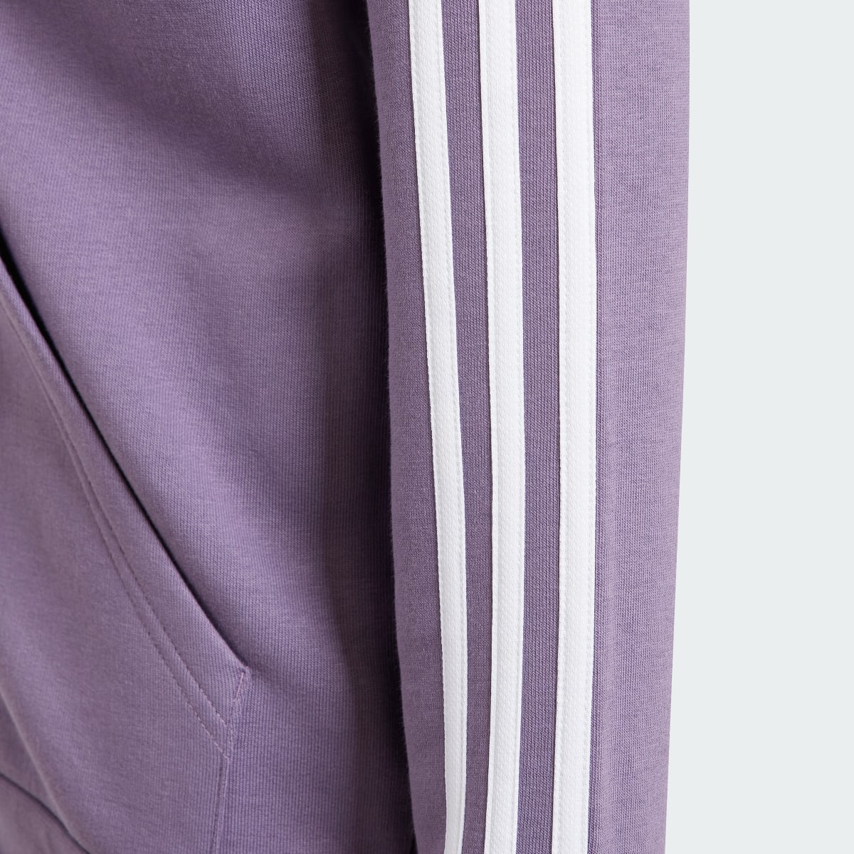 Adidas Essentials 3-Stripes Fleece Full-Zip Hoodie. 4