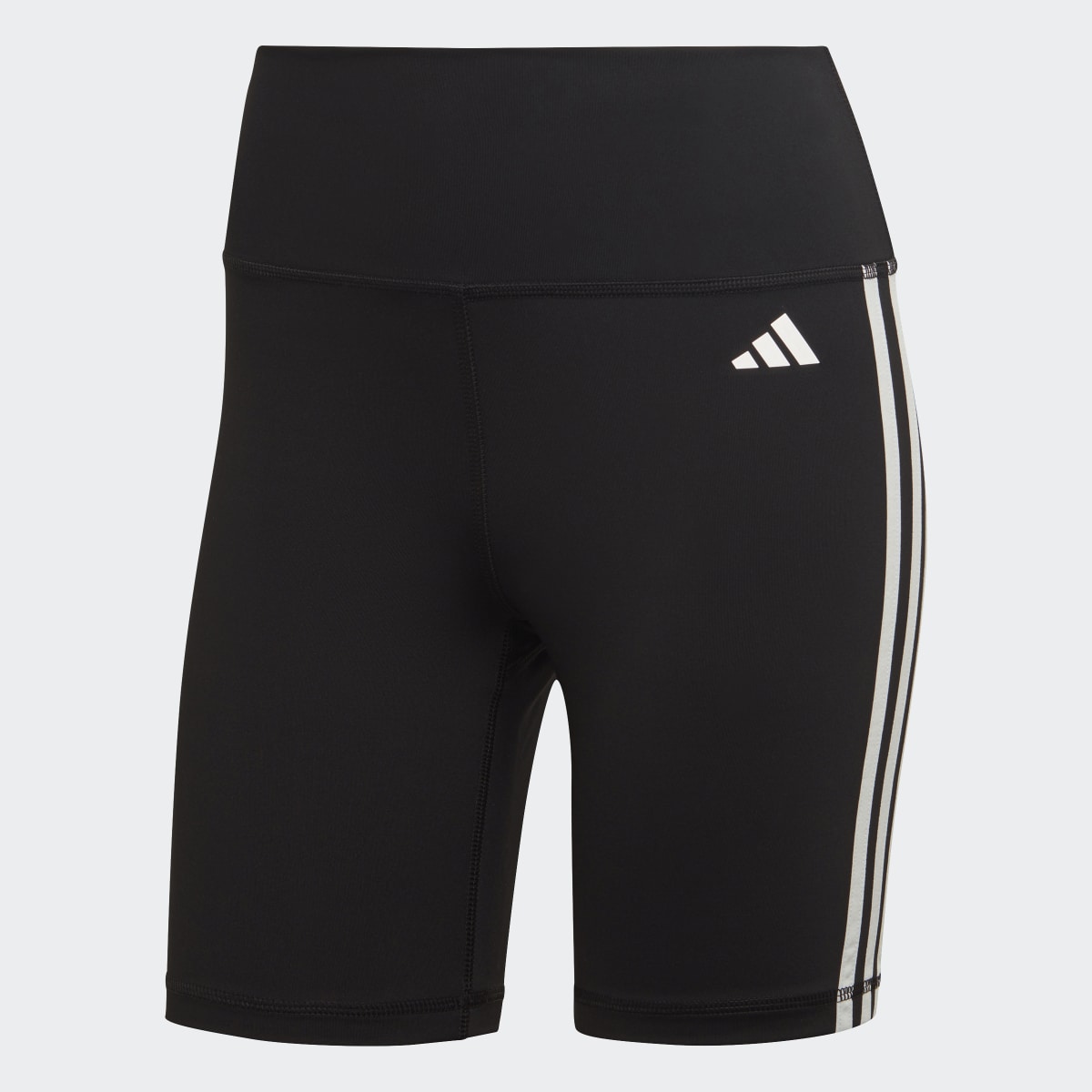 Adidas Training Essentials 3-Stripes High-Waisted Short Leggings. 5