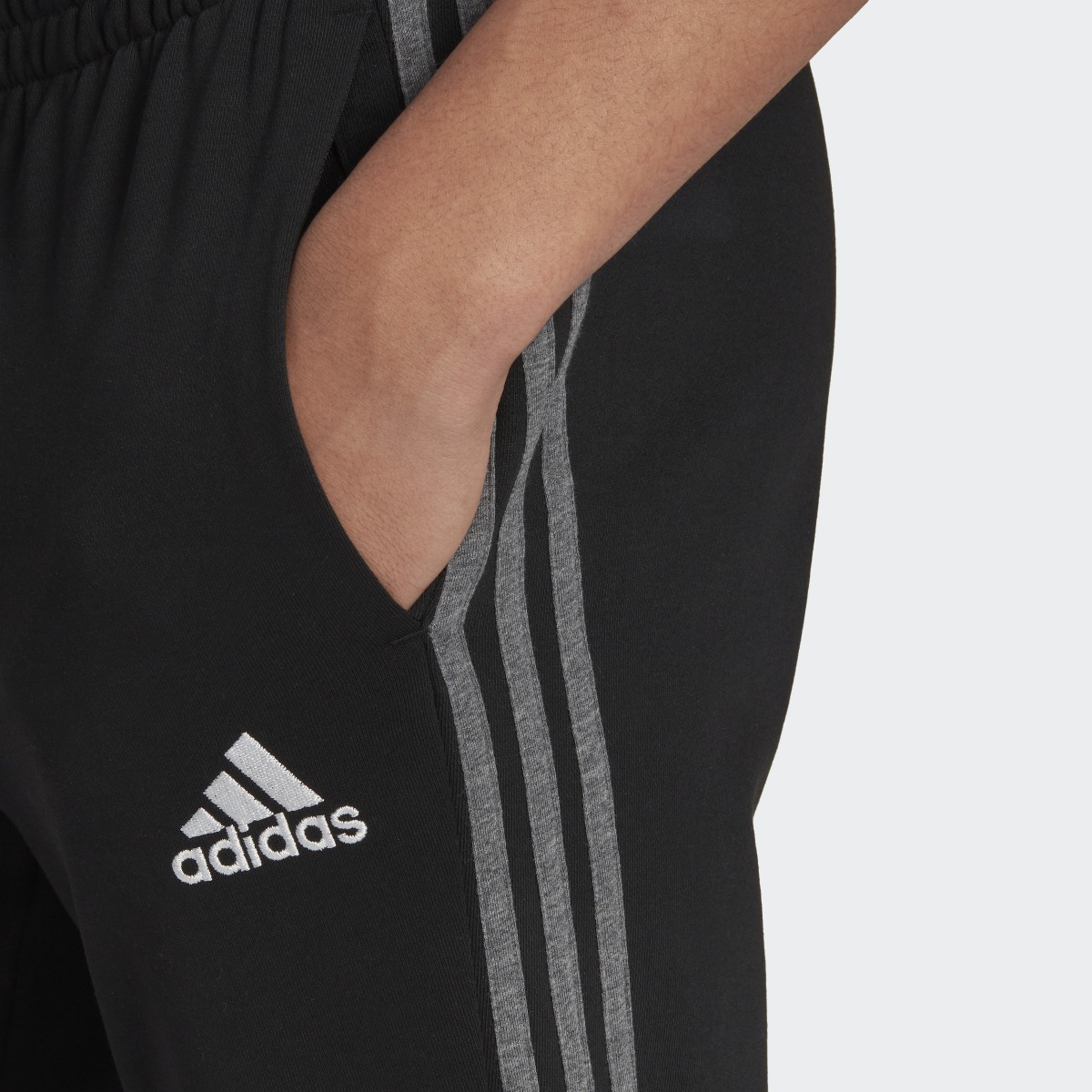 Adidas Essentials Mélange French Terry Pants. 5