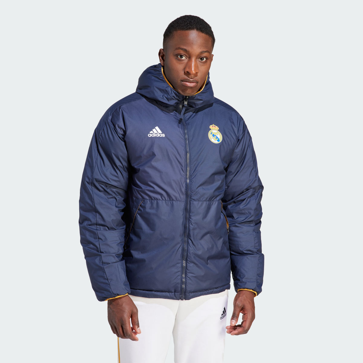 Adidas real madrid winter jacket best sale