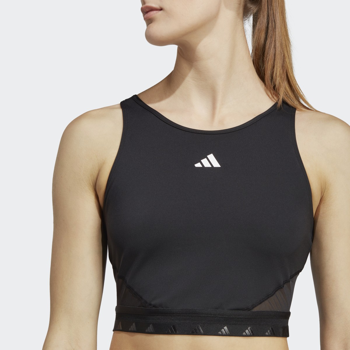 Adidas AEROREADY Hyperglam Crop Tank Top. 6