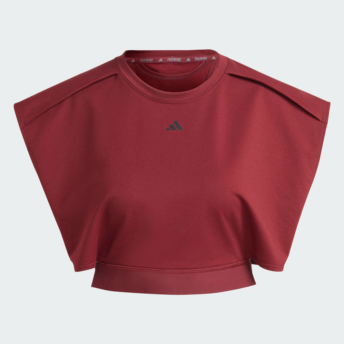 Adidas Power AEROREADY Crop Kolsuz Tişört. 5