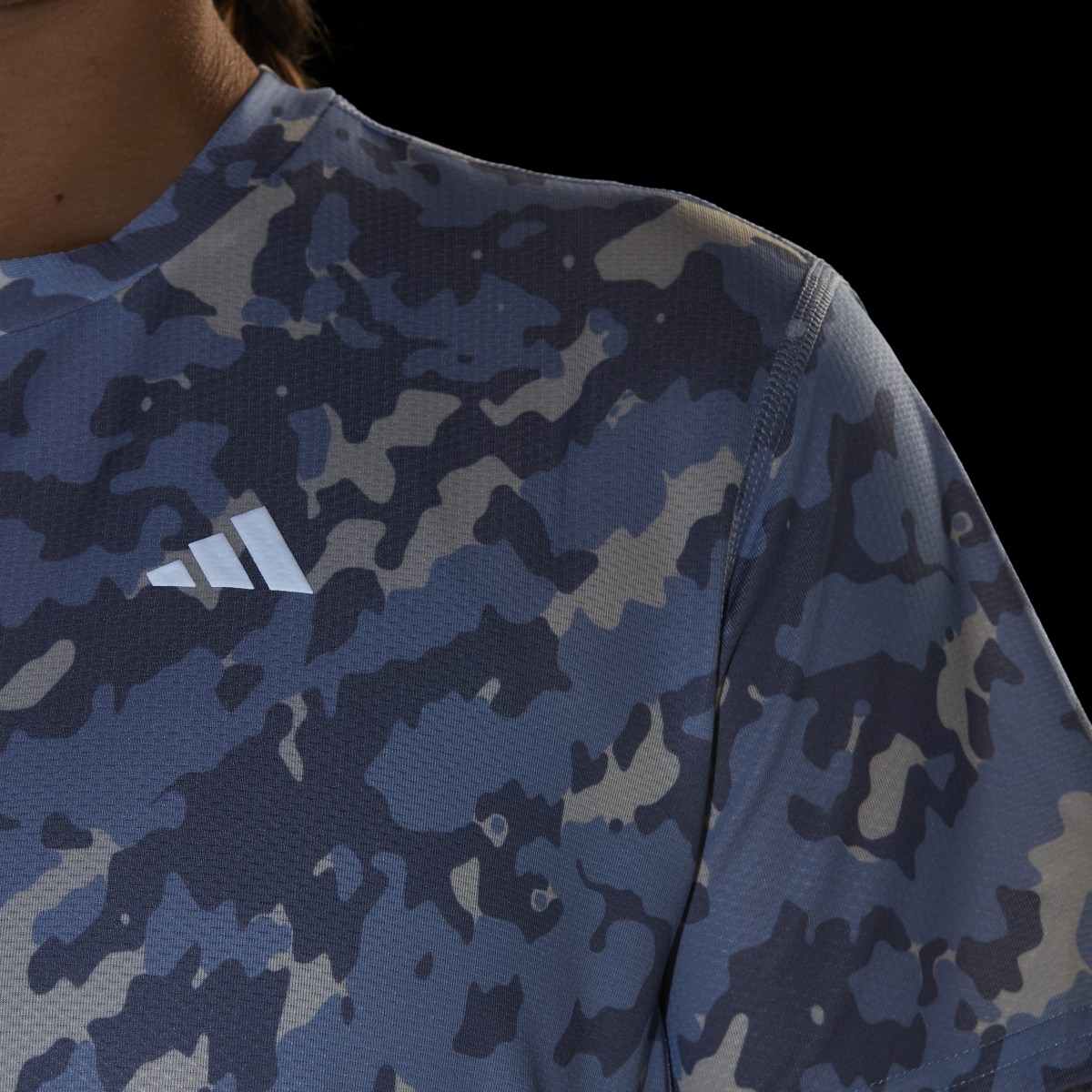 Adidas Own the Run Camo Running T-Shirt. 8