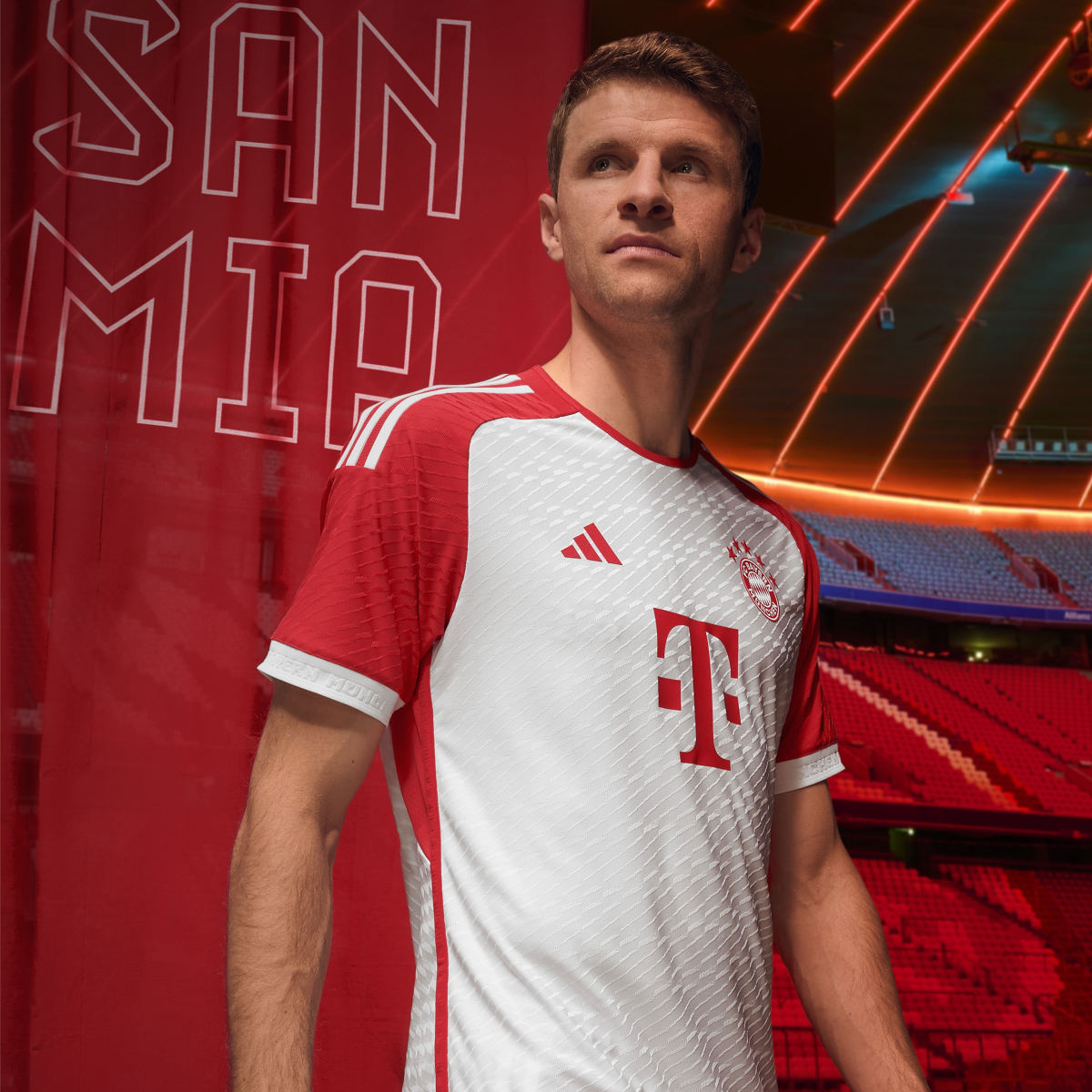 Adidas Camisola Principal Oficial 23/24 do FC Bayern München. 16