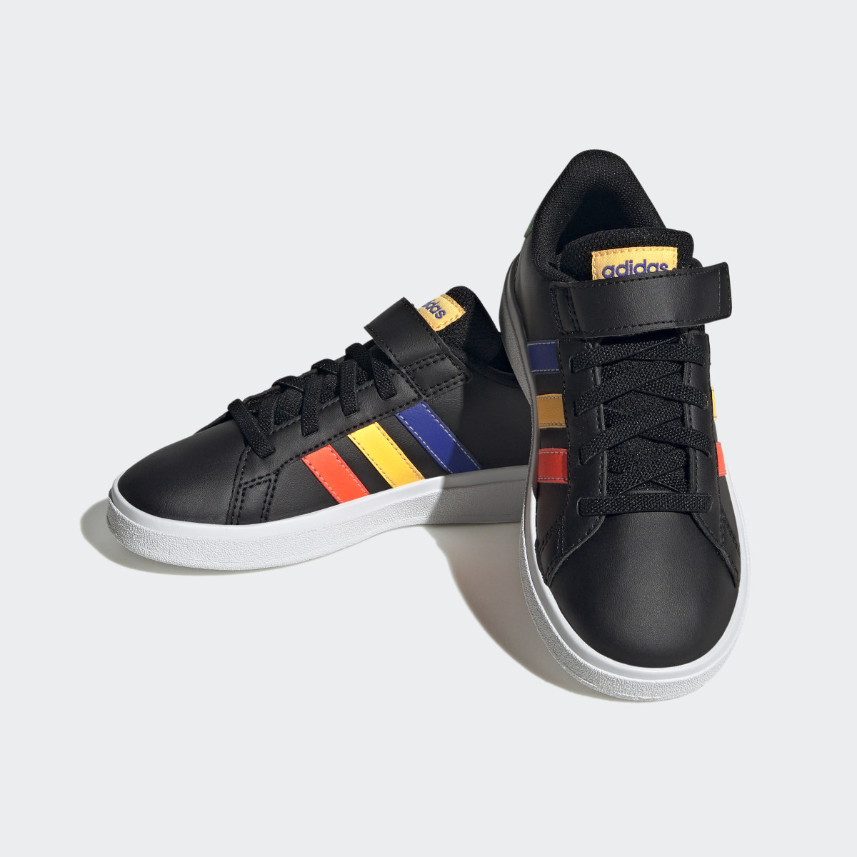 Adidas Grand Court Elastic Lace and Top Strap Shoes. 5