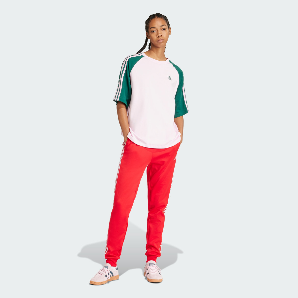Adidas T-shirt oversize Colorblock. 4