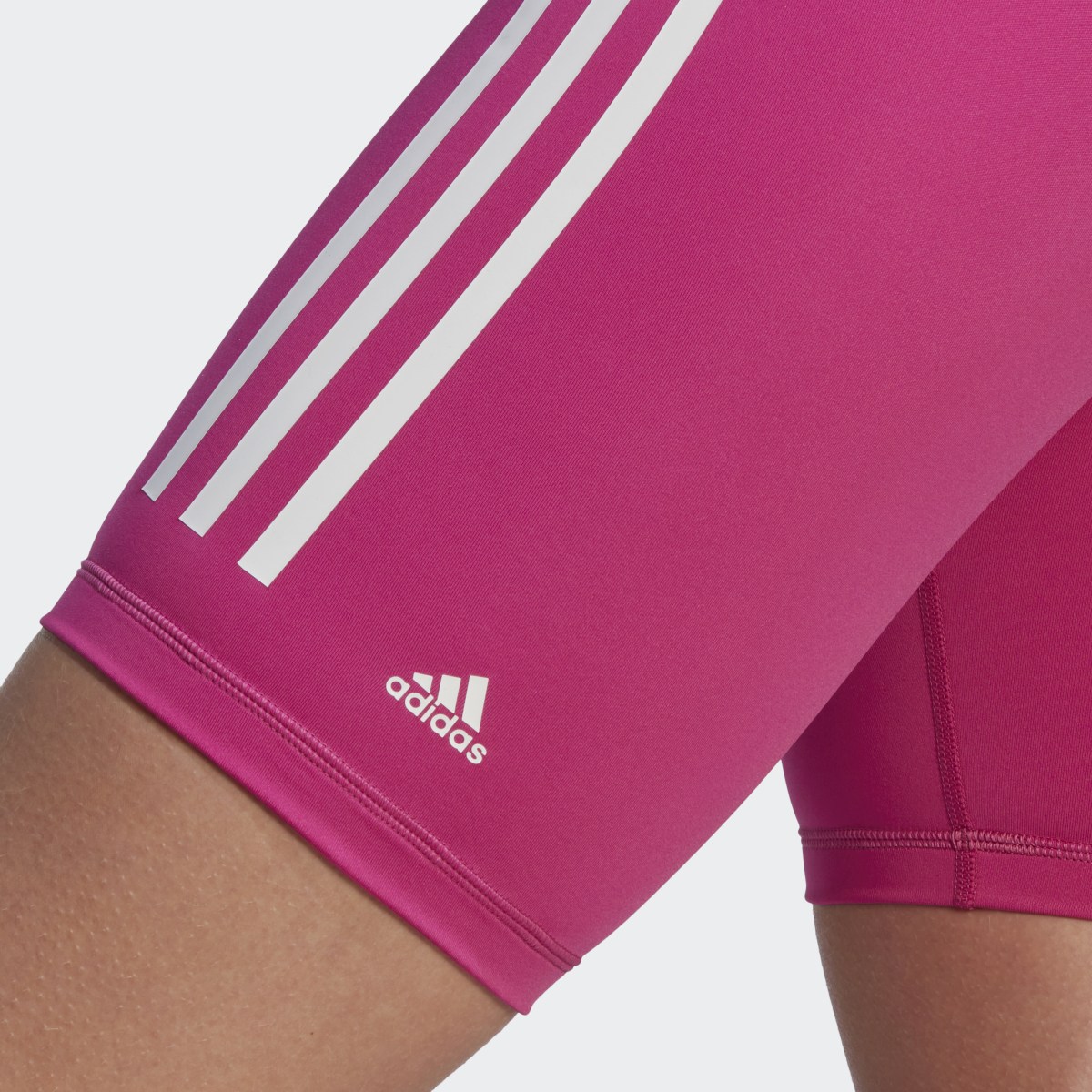 Adidas Optime Train Icons 3-Stripes Bike Short Leggings. 6